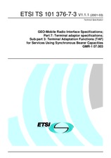 ETSI TS 101376-7-3-V1.1.1 (15.3.2001)
