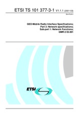 ETSI TS 101377-3-1-V1.1.1 (15.3.2001)