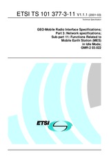 ETSI TS 101377-3-11-V1.1.1 (15.3.2001)
