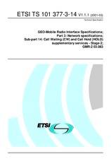 ETSI TS 101377-3-14-V1.1.1 (15.3.2001)