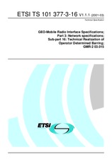 ETSI TS 101377-3-16-V1.1.1 (15.3.2001)