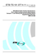 ETSI TS 101377-4-11-V1.1.1 (15.3.2001)