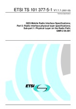 ETSI TS 101377-5-1-V1.1.1 (15.3.2001)