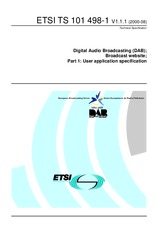 ETSI TS 101498-1-V1.1.1 (29.8.2000)