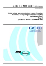 ETSI TS 101638-V7.0.0 (13.8.1999)