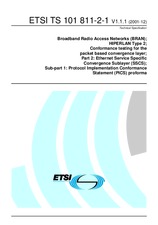 ETSI TS 101811-2-1-V1.1.1 (17.12.2001)
