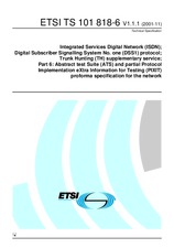 ETSI TS 101818-6-V1.1.1 (30.11.2001)