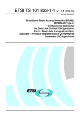 ETSI TS 101823-1-1-V1.1.1 (13.9.2000)