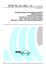 ETSI TS 101823-1-3-V1.1.1 (13.9.2000)