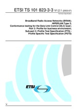 ETSI TS 101823-3-3-V1.2.1 (25.7.2003)