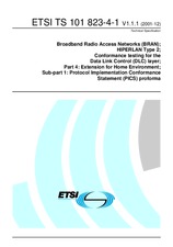 ETSI TS 101823-4-1-V1.1.1 (17.12.2001)