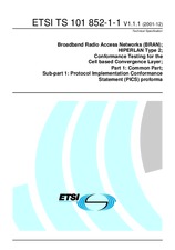 ETSI TS 101852-1-1-V1.1.1 (17.12.2001)