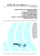 ETSI TS 101852-2-1-V1.1.1 (17.12.2001)