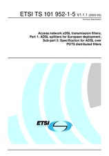 ETSI TS 101952-1-5-V1.1.1 (20.5.2003)