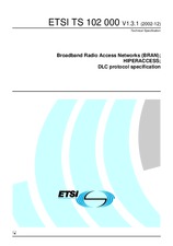 ETSI TS 102000-V1.3.1 (3.12.2002)