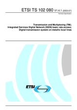 ETSI TS 102080-V1.4.1 (24.7.2003)