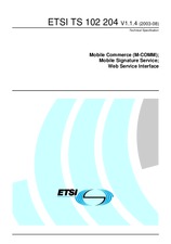 ETSI TS 102204-V1.1.4 (28.8.2003)