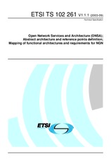 ETSI TS 102261-V1.1.1 (29.9.2003)