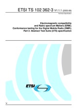 ETSI TS 102362-3-V1.1.1 (22.6.2005)