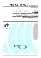 ETSI TS 102624-1-V1.1.1 (31.10.2008)