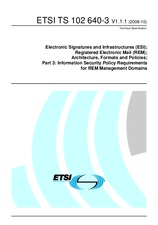 ETSI TS 102640-3-V1.1.1 (17.10.2008)