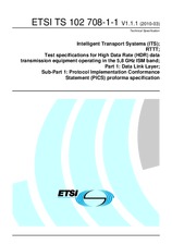 ETSI TS 102708-1-1-V1.1.1 (23.3.2010)