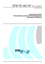 ETSI TS 102747-V1.1.1 (11.12.2009)