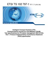 ETSI TS 102797-1-V1.1.1 (3.8.2012)