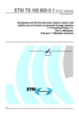 ETSI TS 102822-3-1-V1.2.1 (8.9.2004)