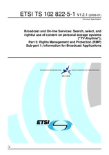 ETSI TS 102822-5-1-V1.2.1 (23.1.2006)