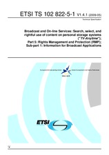 ETSI TS 102822-5-1-V1.4.1 (27.5.2009)