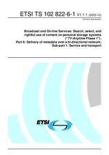 ETSI TS 102822-6-1-V1.1.1 (2.10.2003)