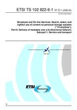 ETSI TS 102822-6-1-V1.5.1 (27.5.2009)