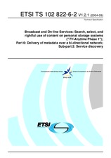 ETSI TS 102822-6-2-V1.2.1 (8.9.2004)