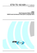 ETSI TS 102829-V1.1.1 (20.3.2009)