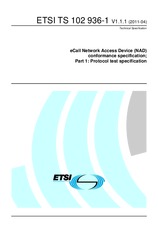 ETSI TS 102936-1-V1.1.1 (1.4.2011)