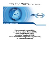 ETSI TS 103085-V1.1.1 (9.10.2012)