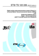 ETSI TS 122226-V8.0.0 (19.1.2009)