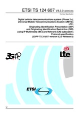 ETSI TS 124607-V8.3.0 (17.6.2009)