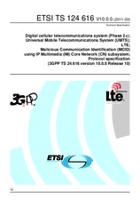 ETSI TS 124616-V10.0.0 (30.3.2011)