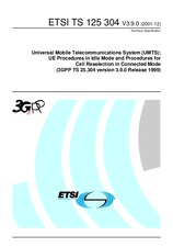 ETSI TS 125304-V3.9.0 (31.12.2001)