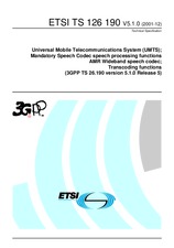 ETSI TS 126190-V5.1.0 (5.8.2002)