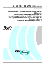 ETSI TS 135205-V4.0.0 (21.5.2001)