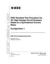 IEEE C37.09-1999/Cor 1-2007 (2.5.2007)