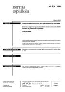 UNE-EN 13499:2004 (20.2.2004)
