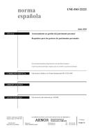 UNE-ISO 22222:2010 (16.6.2010)