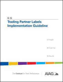 AIAG Trading Partner Labels Implementation Guideline (1.6.2004)