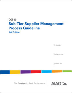 AIAG Sub-Tier Supplier Management Process Guideline (1.2.2016)