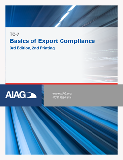 AIAG Basics of Export Compliance (1.10.2018)